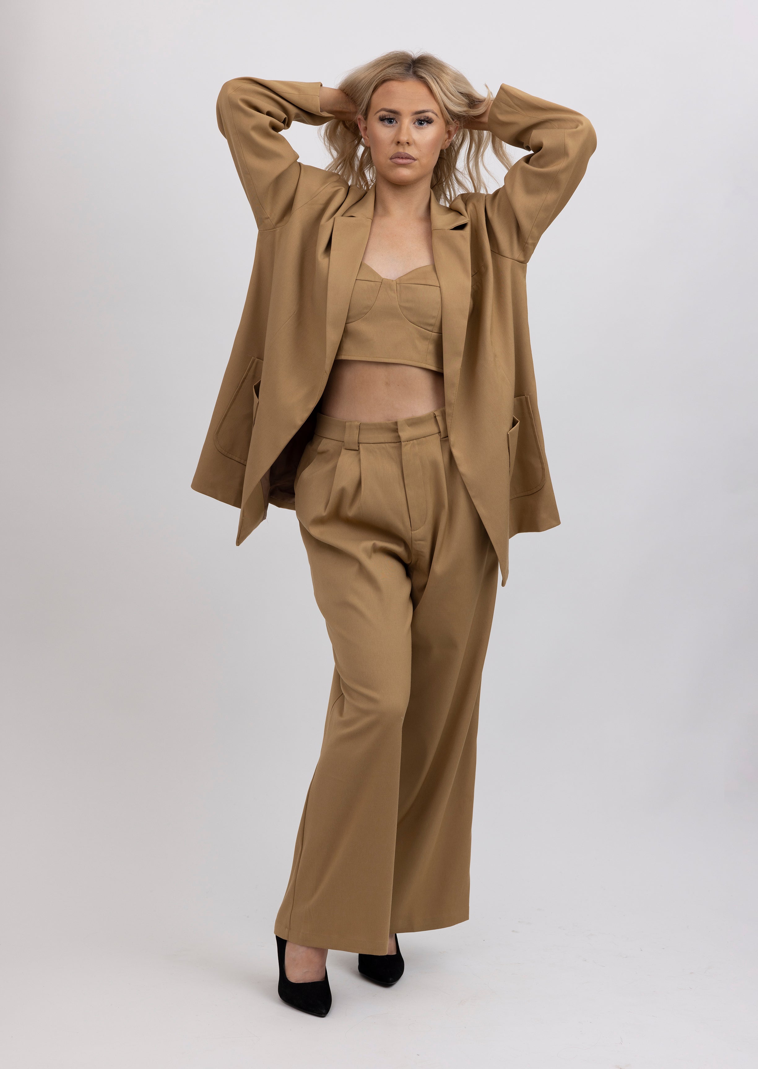 Rio 3 Piece Blazer Set, bereal, bereal wear, bereal sports bra, neon sports bra