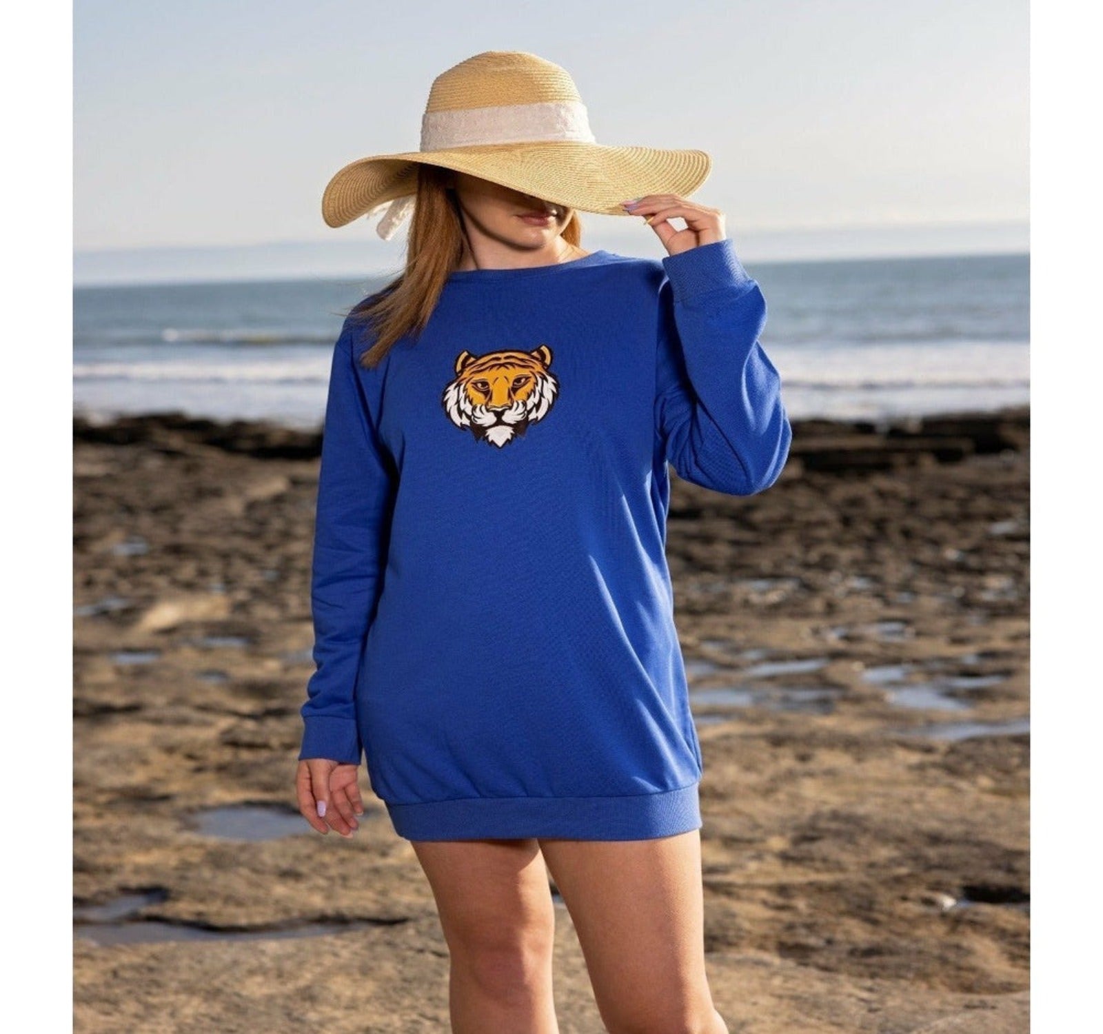 Azure Sweatshirt Dress, Women's Clothing, Women's Fashion ,BeReal ,BeReal Wear