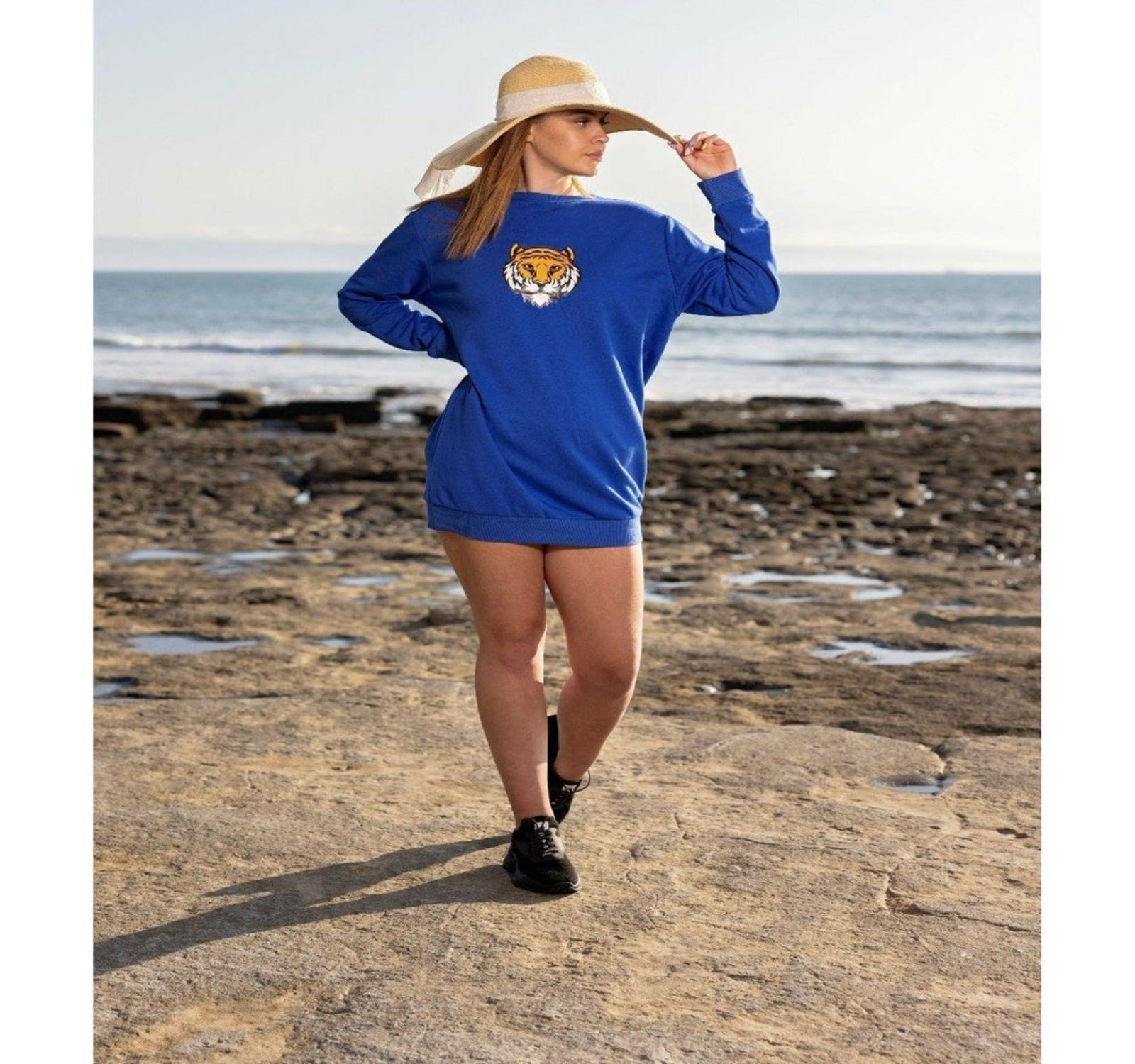 Azure Sweatshirt Dress, Women's Clothing, Women's Fashion ,BeReal ,BeReal Wear