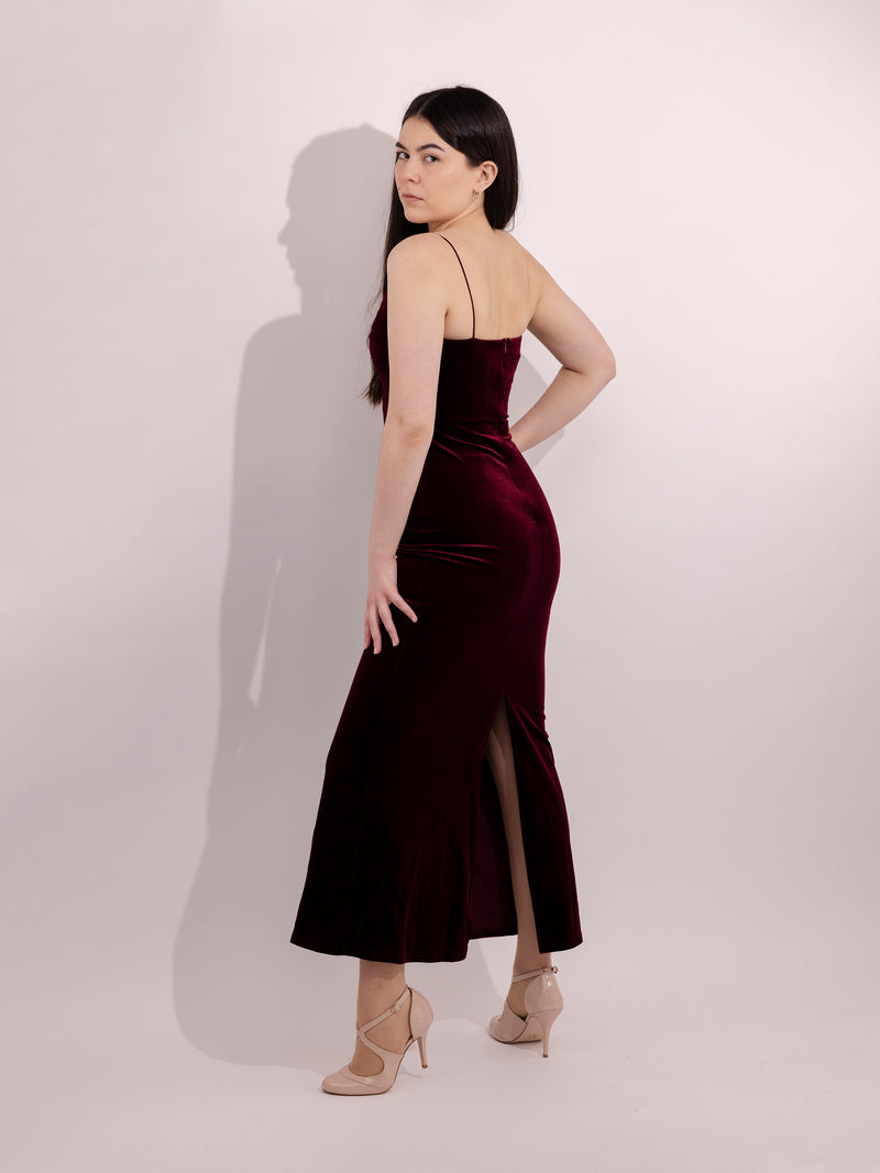 BeReal dress, velvet dress , party wear , formal dress 