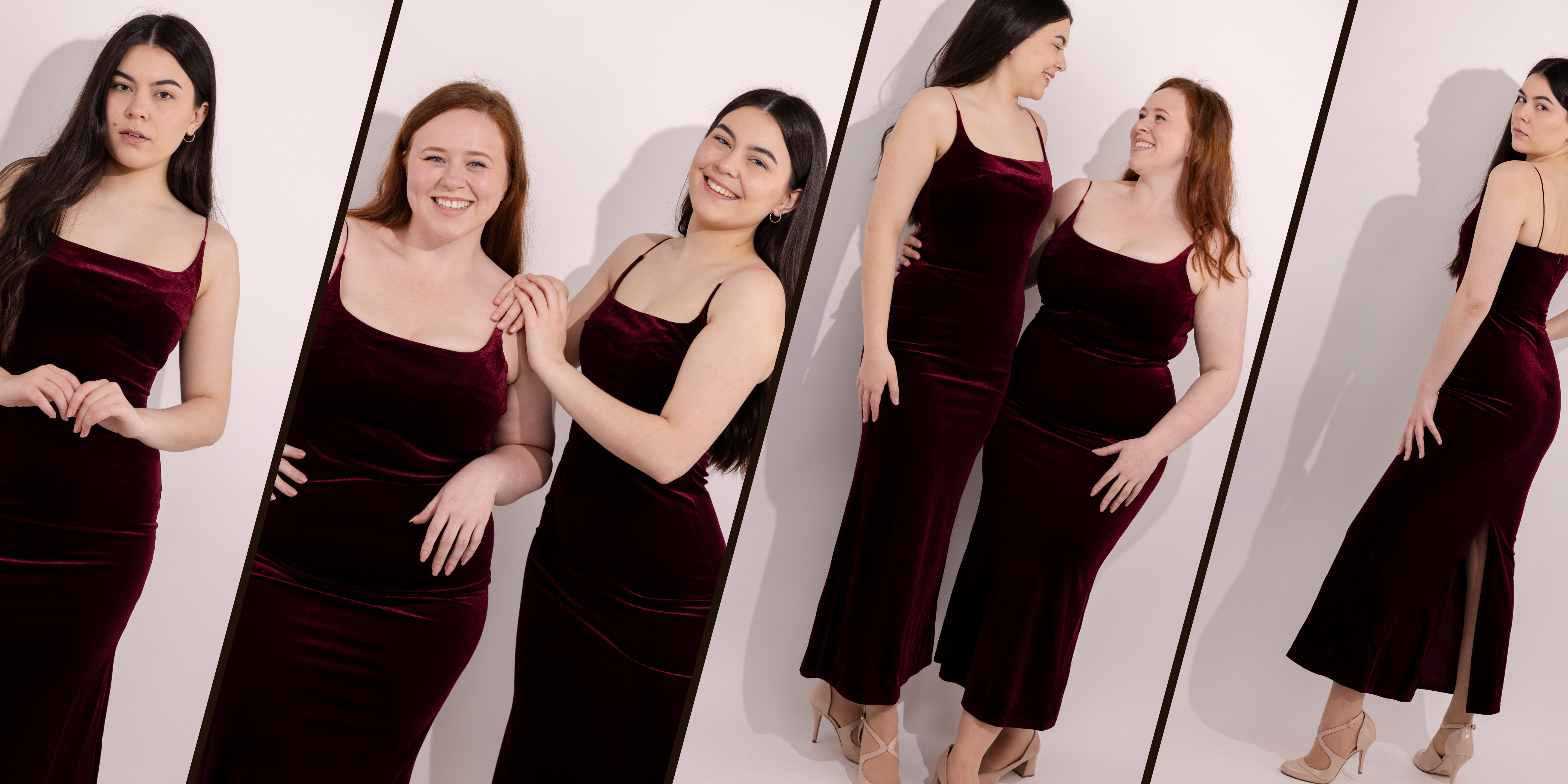 BeReal dresses girls in BeReal velvet maxi dress