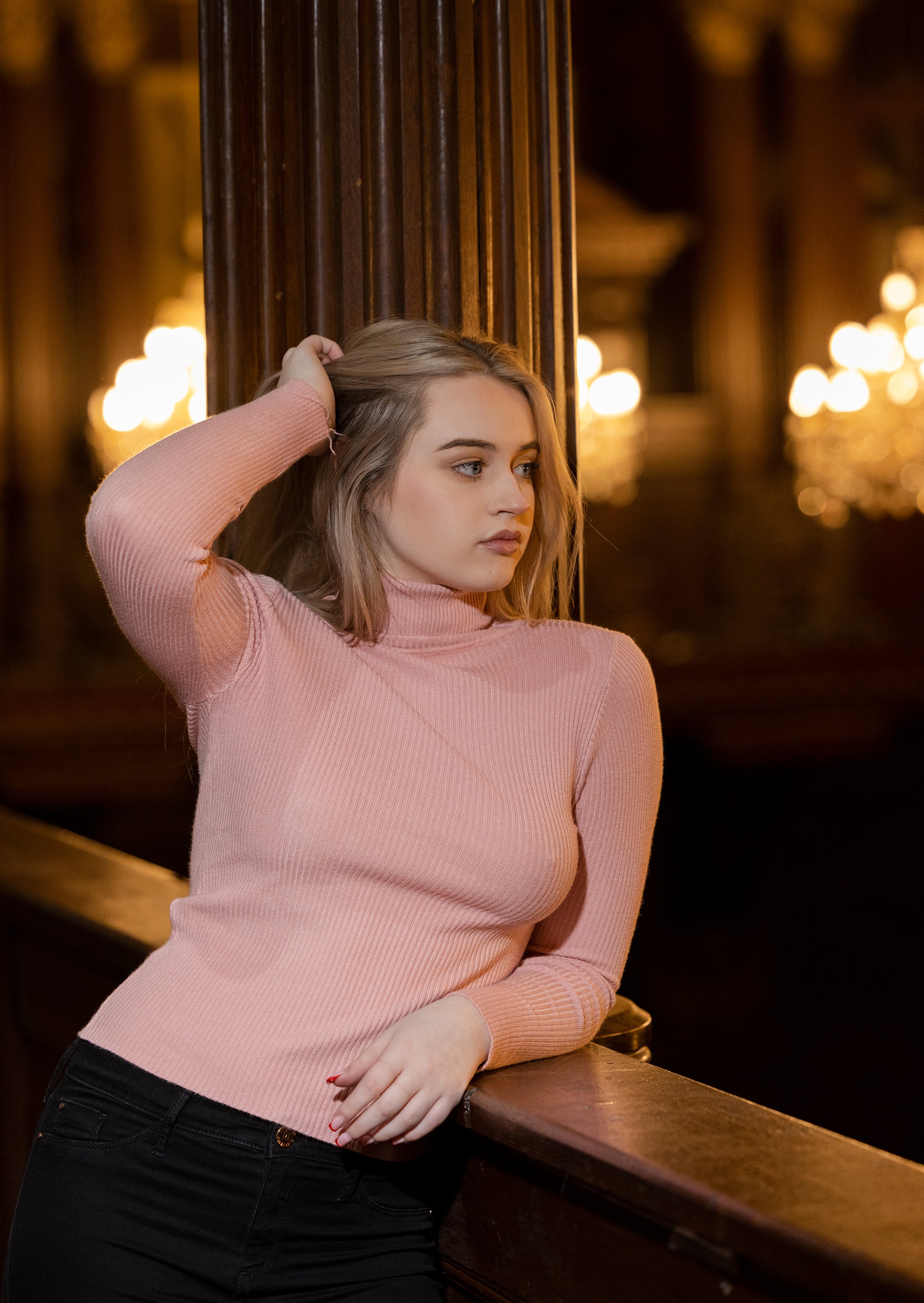 Blush High Neck Jumper, Women's Clothing, Women's Fashion ,BeReal ,BeReal Wear 