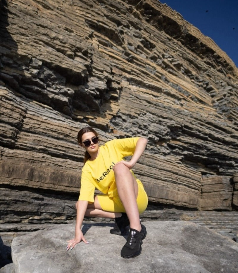 Over Sized Tee and Cycle Short Set, Women's Clothing, Women's Fashion ,BeReal ,BeReal Wear 